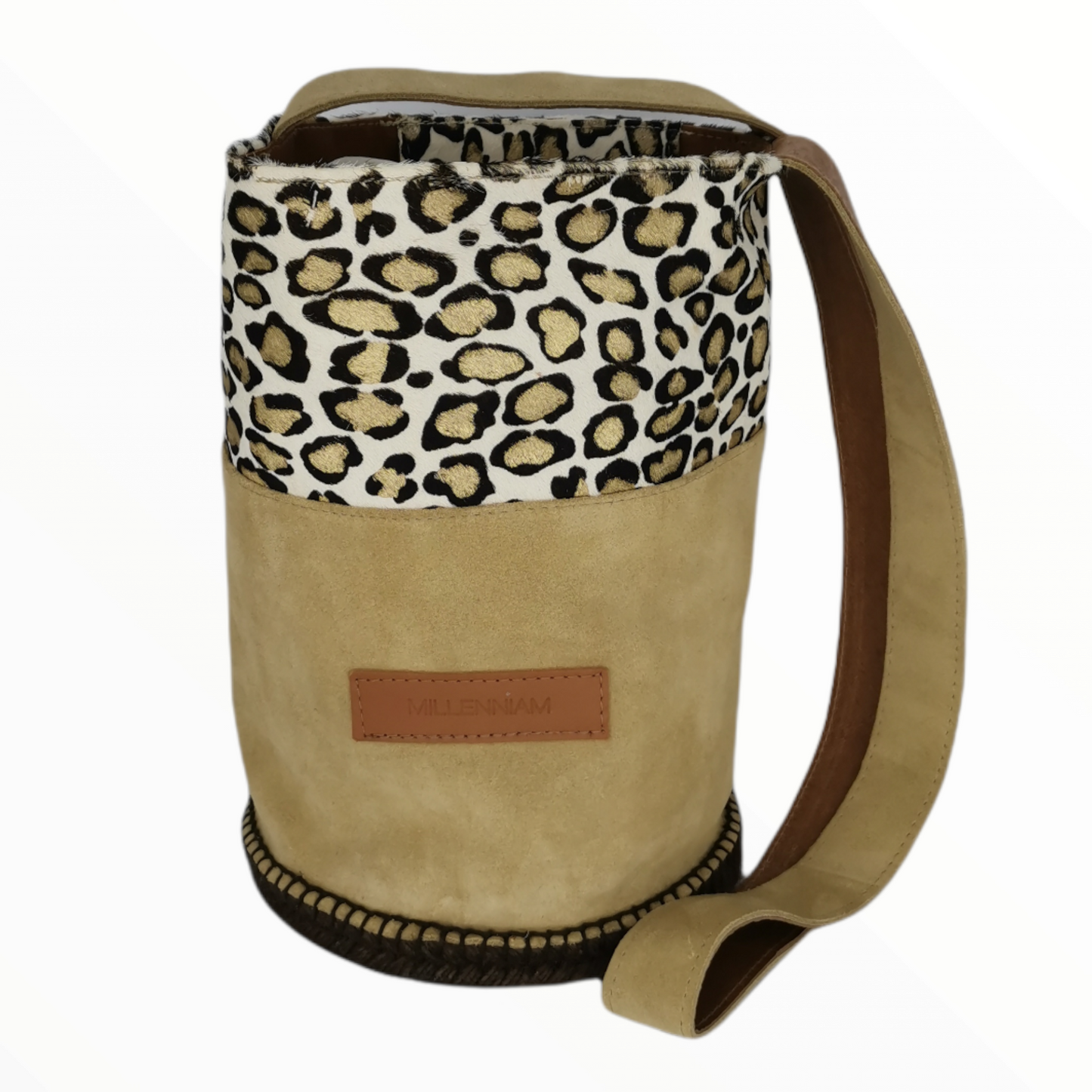 Bolso Print Gold-Serraje
