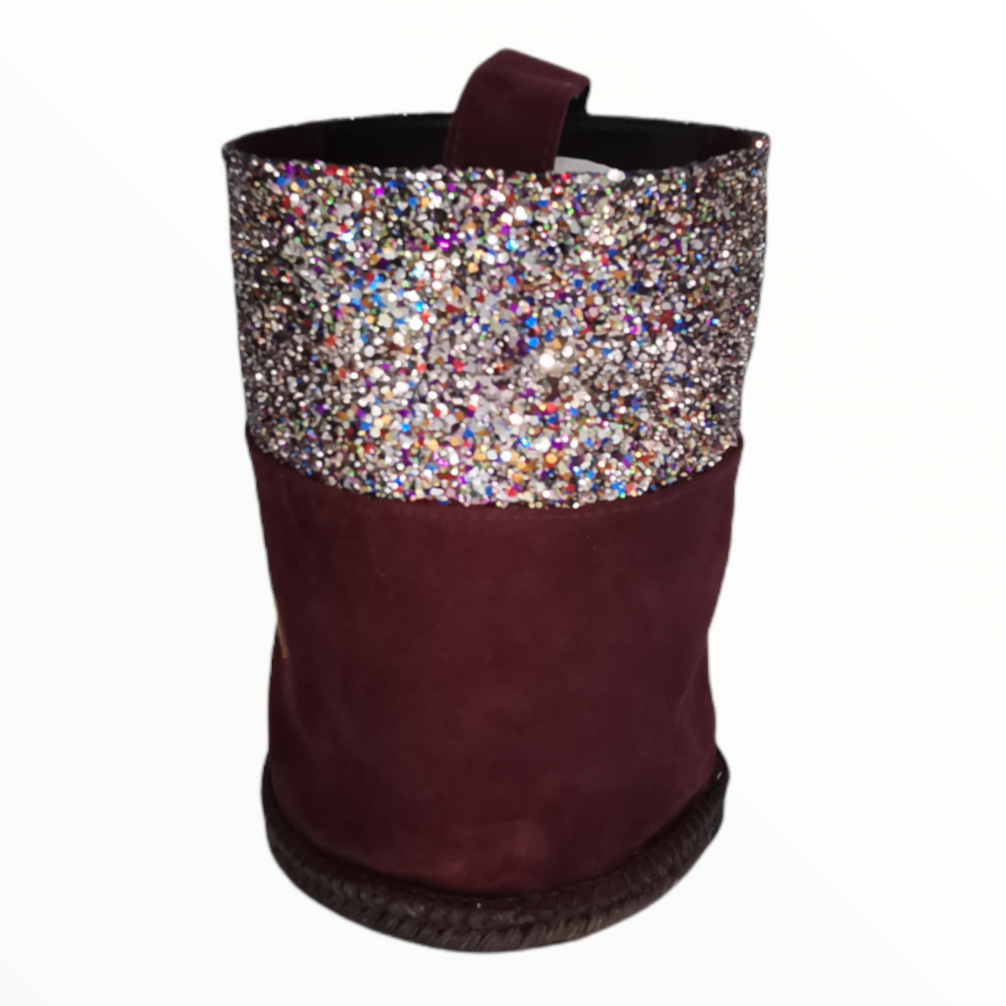 Bolso Glitter Burdeos