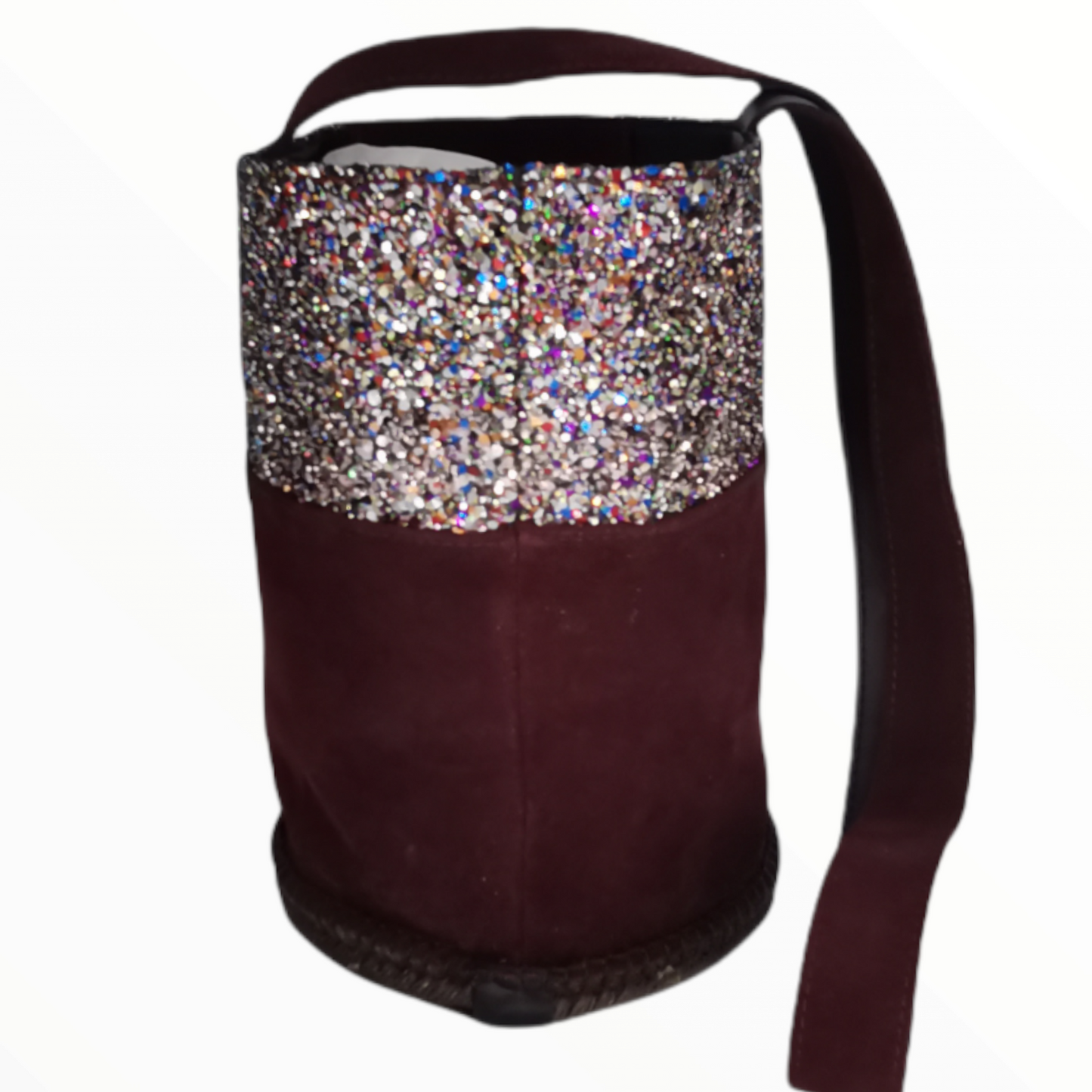 Bolso Glitter Burdeos