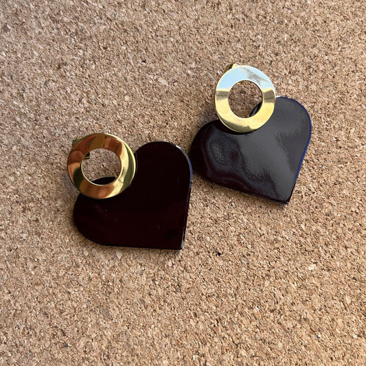 Brillo Burdeos Corazón