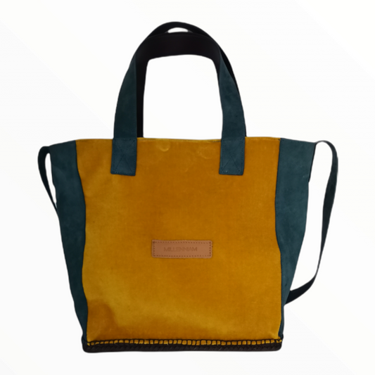 Boxa velvet mostaza